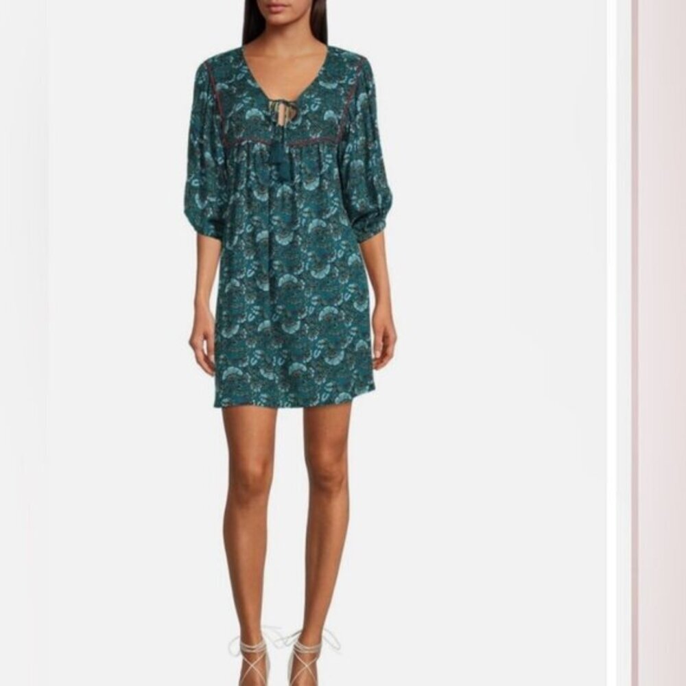 Women’s Band Of The Free Mallory Teal Baby Doll Dress Mini